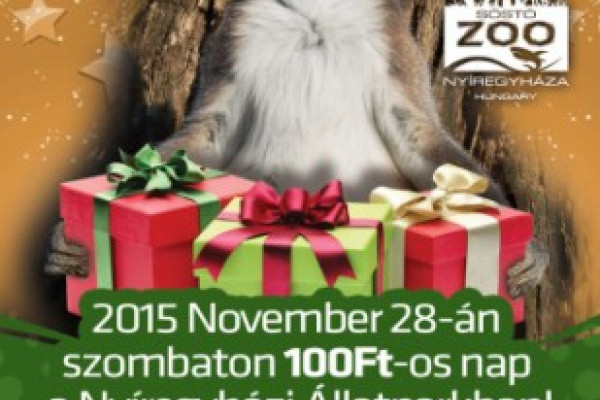 2015 November 28-án 100 Ft a belépőjegy! 