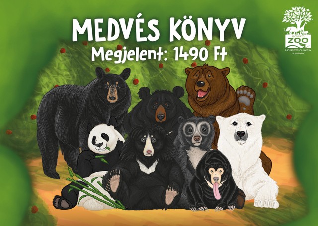 Már kapható a Nyíregyházi Állatpark első ismeretterjesztő mesekönyve, a MEDVÉS KÖNYV!  